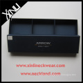 Oblong Custom Packaging Gift Box for 3 pcs Ties Necktie in Display Boxes